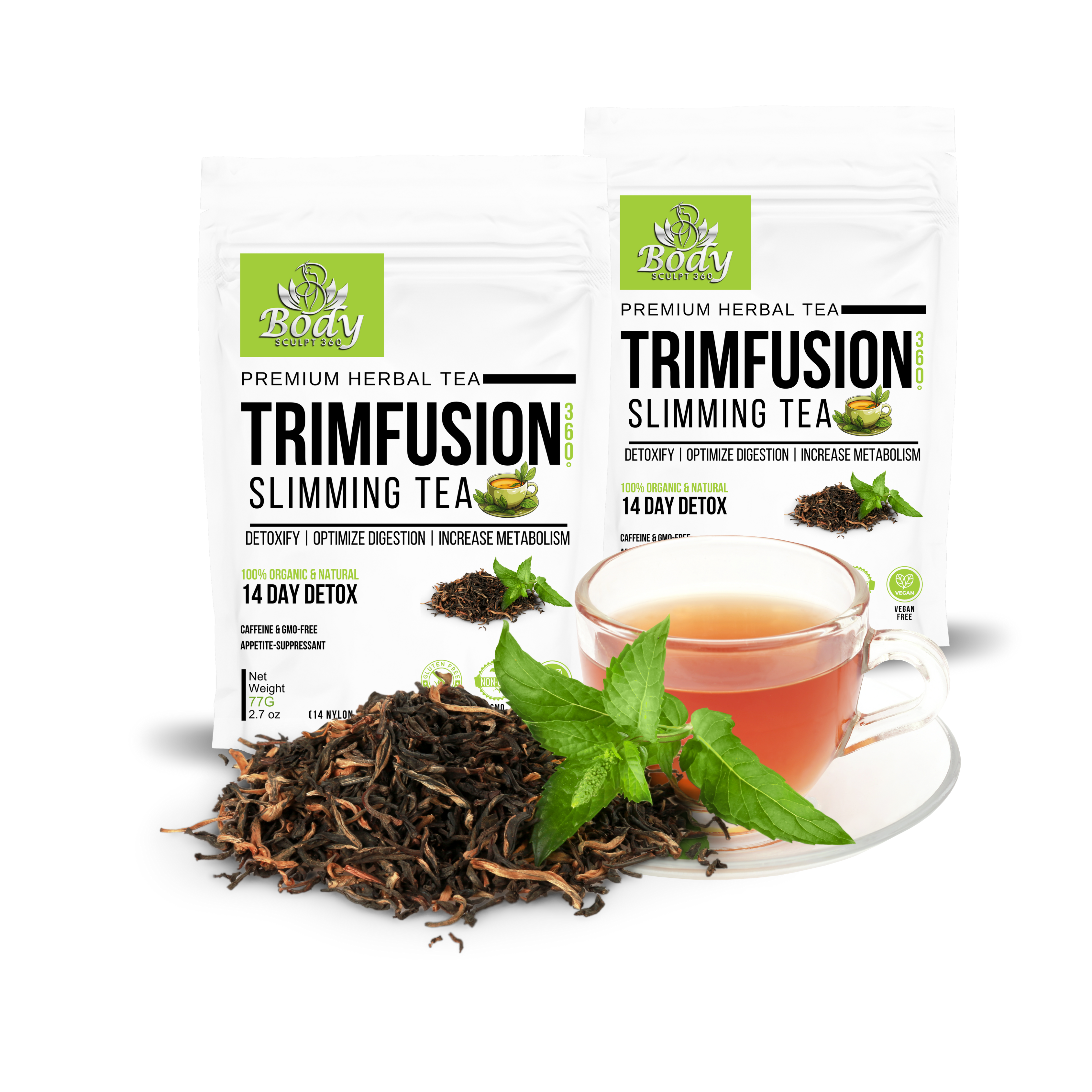 TrimFusion 360° Slimming Tea – Natural Belly Fat Burner Detox
